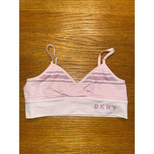 DKNY Pink Striped Bralette-Medium/8/10
